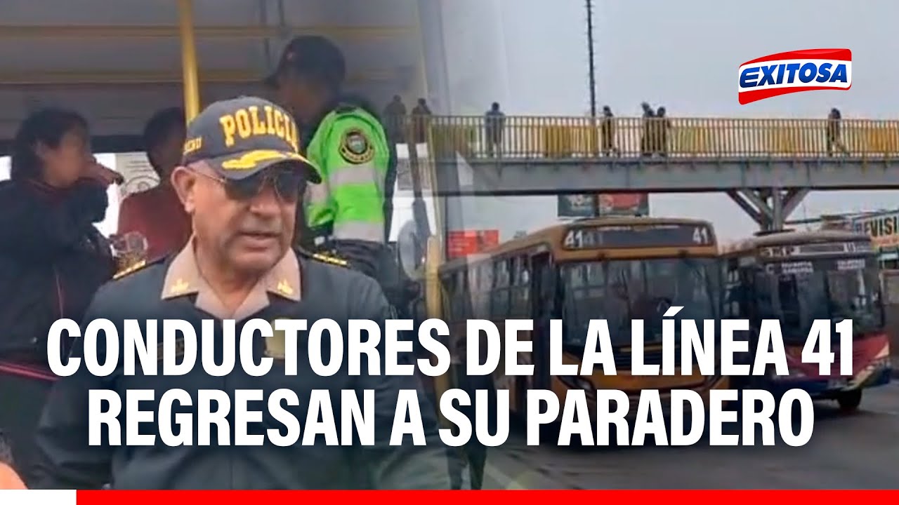 🔴🔵 Conductores de la Línea 41 denuncian que no se respetó su derecho a manifestarse.