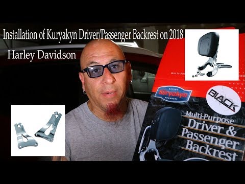Installing Kuryakyn backrest on my 2018 Harley Davidson Street Glide