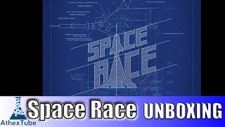 Space Race Board Game Kickstarter Unboxing in 4k