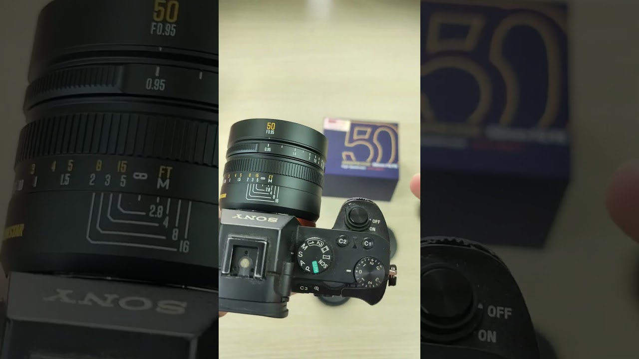 Video Ống kính Brightin Star 50mm F0.95 chân dung xóa phông mù mịt