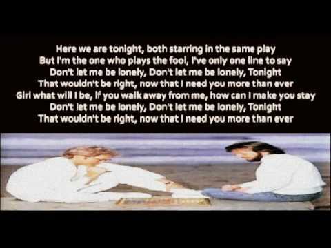 Videoclip de Don't Let Me Be Lonely — America