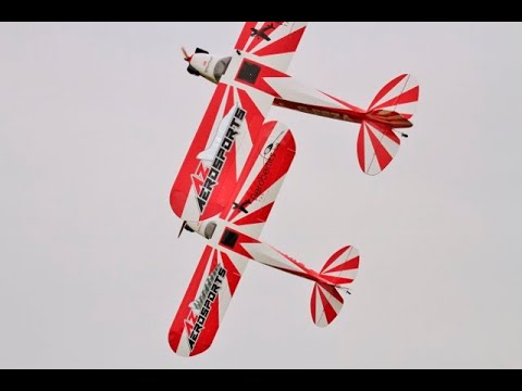 AMAZING 60% SCALE RC CUBS DUO DISPLAY - CLOSE & MIRROR FLYING AZ AEROSPORTS - WESTON PARK - 2022