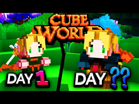 I Spent 100 days in Cube World... Here's What Happened... kinda