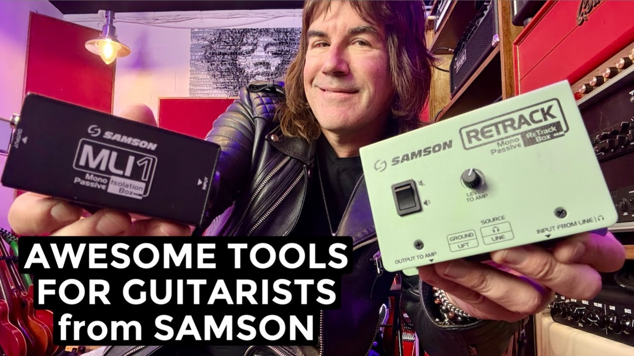 AWESOME TOOLS FOR GUITARISTS - SAMSON RETRACK BOX and MLI1