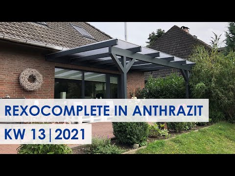 Holz-Terrassendach in Top-Farbe Anthrazit (Kundenbilder KW 13/2021)