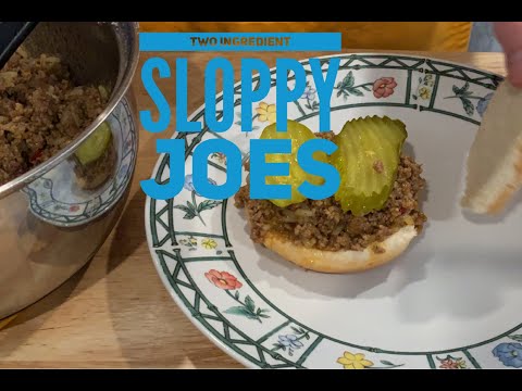 Two Ingredient Sloppy Joes | Easy Sloppy Joes |...