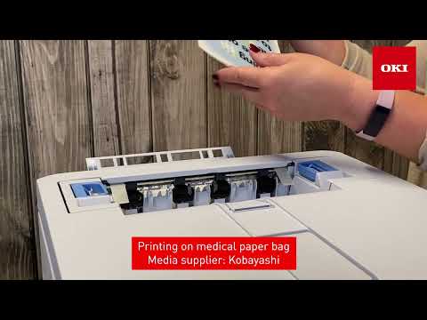 Oki C650 Printing Medicine Bags