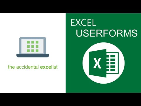 How to create a simple Userform in Microsoft Excel (Part 1 of 2)