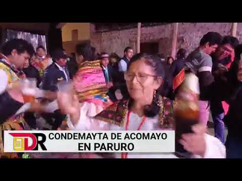 CONDEMAYTA DE ACOMAYO EN PLAZOLETA DEL BARRIO DE INCA CONA -PARURO-CUZCO- UNA NOCHE PARA EL RECUERDO