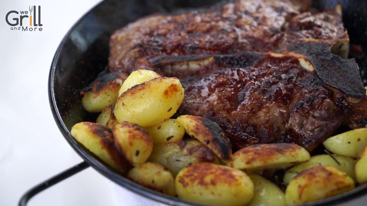 T-Bone con patate novelle