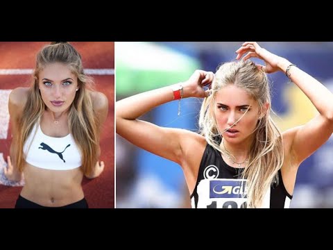 21-year-old Germany Athlete | Alica Schmidt race highlight 田径女神