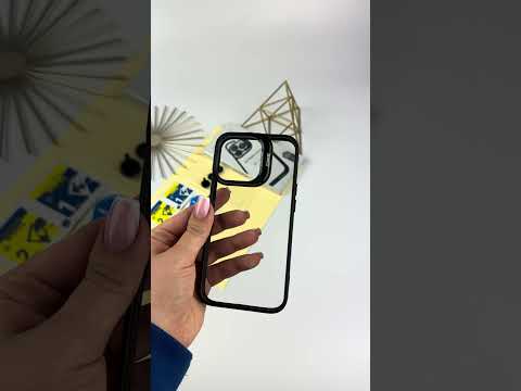 Чехол с подставкой для iPhone 13 Pro Lens Shield + стекла на камеру Черный - фото 1 - id-p2074646767