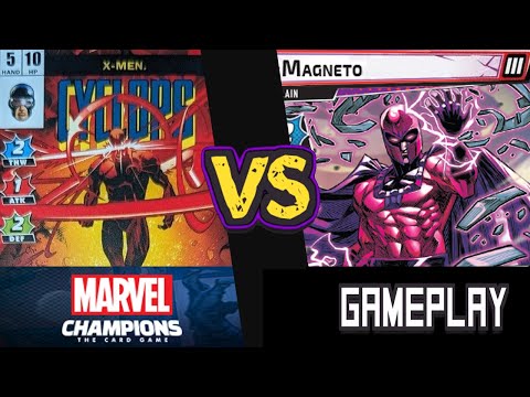 Cyclops Vs. Magneto (Expert) | Marvel Champions Playthrough | Spiritual Tactician