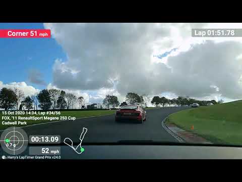 Megane 250 Cup following M3, R8 & 911 @ Cadwell Park - 15th October 2020