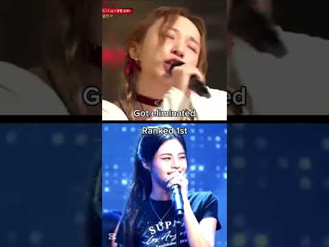 Perfect example of visual over talent #kpop #survivalshow #kellykim #yoonseo #talent #visual