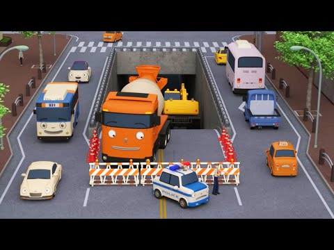 Strong Heavy Vehicles Episodes | Chris looks busy working! | Heavy Equipment | Tayo the Little Bus