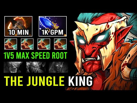 How to Fast Jungle Like a Pro Troll Warlord 10Min Battlefury 1K GPM Max Speed Dota 2