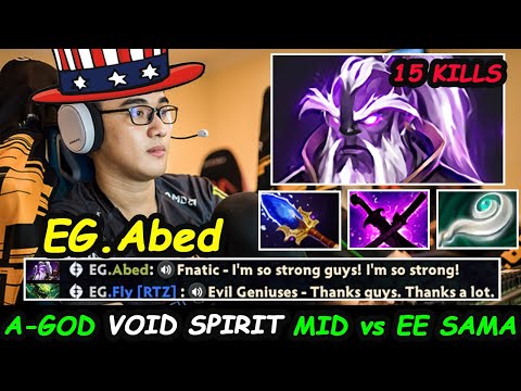 Abed Void Spirit 11K MMR A-GOD KING OF MID vs EE Sama Dota 2 pro Gameplay