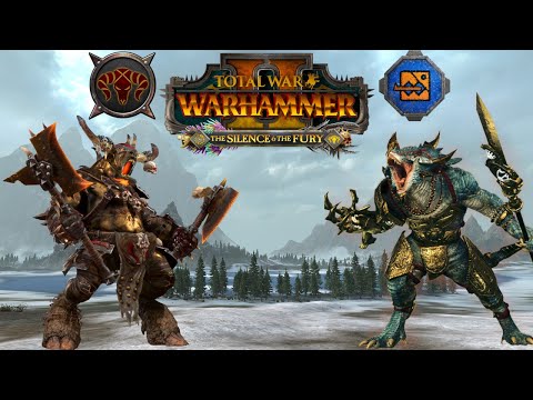 Taurox VS Kroq-Gar / Total War: Warhammer 2 Silence & The Fury Ft. DahvPlays