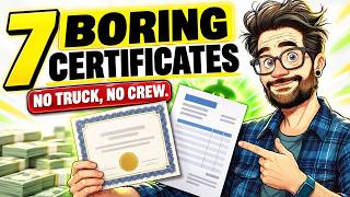 7 BORING Certificates That Let You Invoice (No Truck, No Crew)