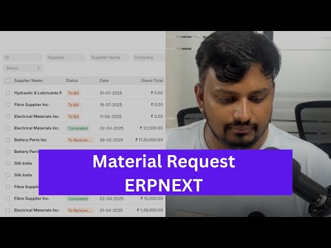 Material Request in ERPNext | Step by Step