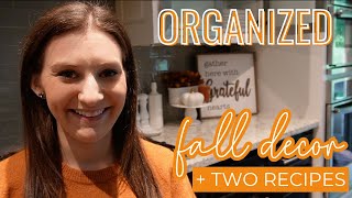 2023 NEW FALL DECORATE WITH ME // Simple Decor + Homemade Pumpkin Spice Creamer + Pumpkin Muffins