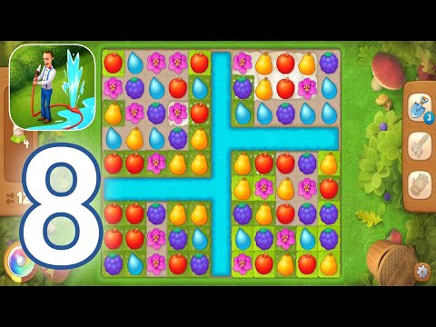 Gardenscapes - Gameplay Walkthrough Part 8 - Day 2 Level 24 - 27 Completed (iOS, Android)