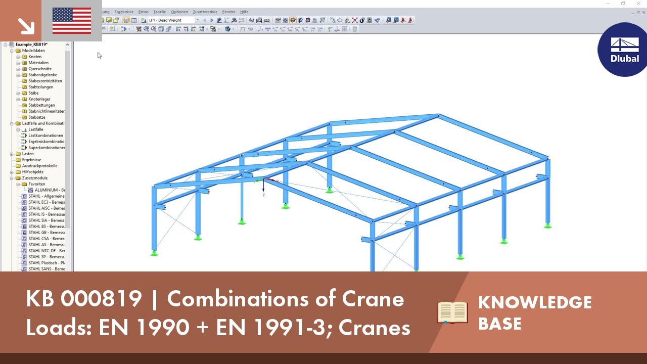 KB 000819 | Combinations of Crane Loads: EN 1990 + EN 1991-3; Cranes