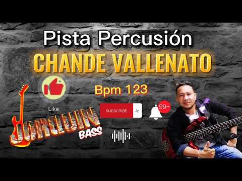 Pista Percusión vallenata Chande. bpm123