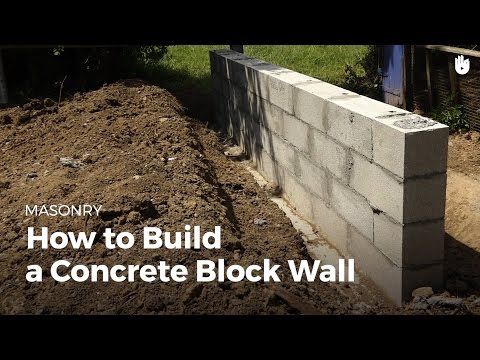 How to Build a Concrete Wall | DIY Projects