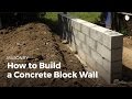 How To Build A Concrete Wall DIY Projects