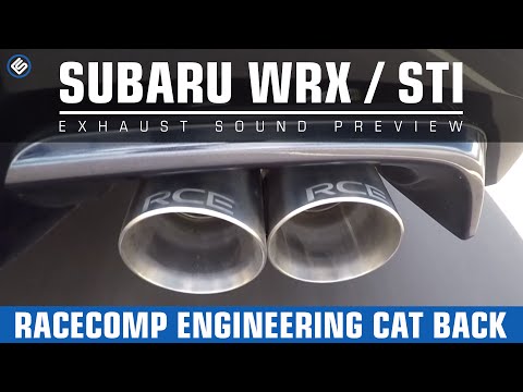 Racecomp Engineering Cat Back - 2011 STI (2011+ WRX and STI Sedans)