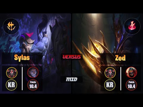 Doinb SYLAS [Conqueror] (Mid) VS  ZED - Grandmaster KR Patch 10.4