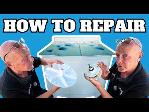 TWIN TUB SEMI AUTOMATIC WASHING MACHINE How to Dismantle, Repair & Prolong the Life of the Machine