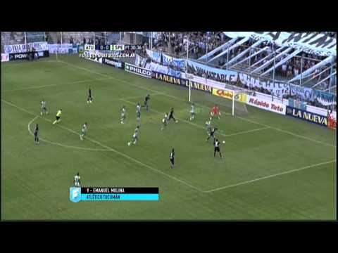 Gol de Miranda. Atl. Tucumán 1 - Sp. Estudiantes 0. Fecha 17.  B Nacional 2015. FPT.