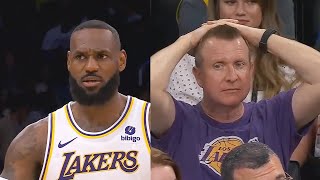 LeBron James Furious After Shot Clock Stops Working vs Warriors! Lakers vs Warriors