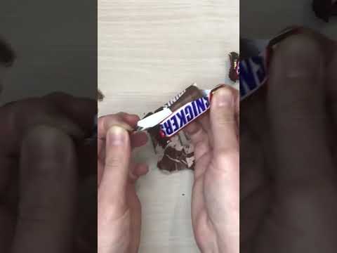 Snickers minis #asmr #satisfying #chocolate