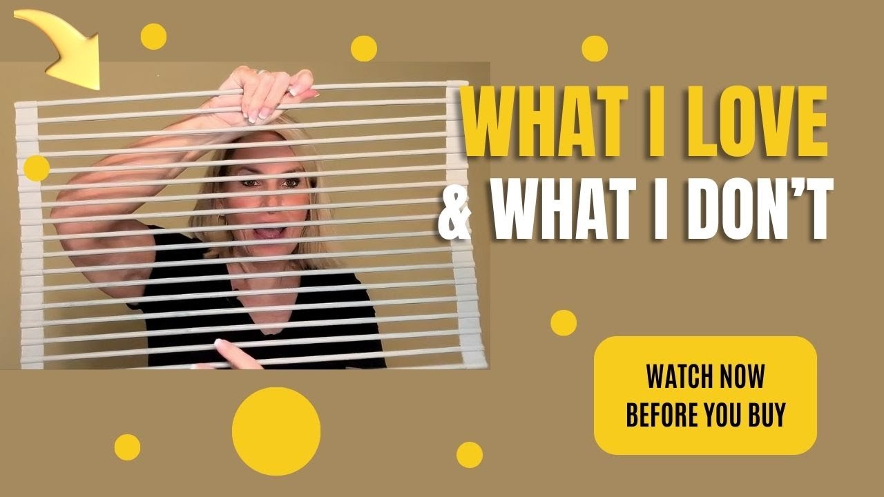 Over The Sink Multipurpose Roll-Up Dish Drying Rack