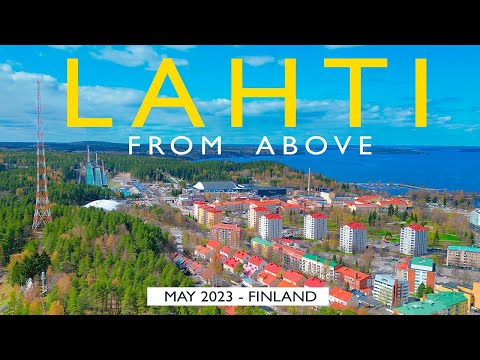 Lahti City from Above, May 2023, Finland [4K]