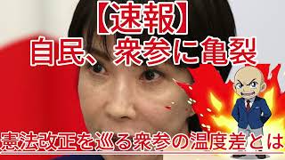自民党に亀裂！憲法改正を巡る衆参の温度差とは？1
