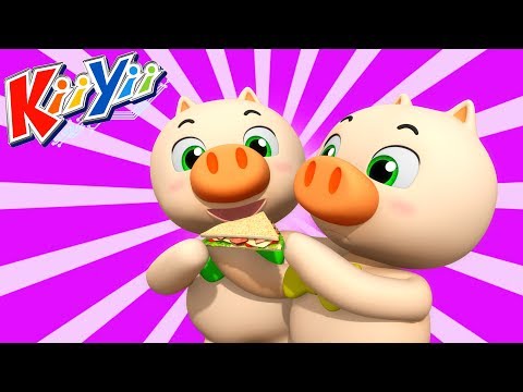 Este Porquinho | Canções Infantis | Desenhos Animados | KiiYii em Português
