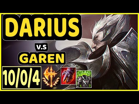 REVENGE (DARIUS) vs GAREN - 10/0/4 KDA TOP CHALLENGER GAMEPLAY - NA
