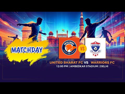 ⚽ UNITED BHARAT FC 🆚 WARRIORS FC | LIVE Football | DSA Senior Division | 12:00 PM