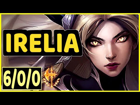 IRELIA CARRIES U (IRELIA) vs RENEKTON - 6/0/0 KDA TOP GAMEPLAY - NA Ranked DIAMOND