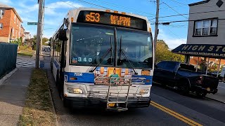 MTA NYCT #7056 Orion EPA10 Ride on the S53