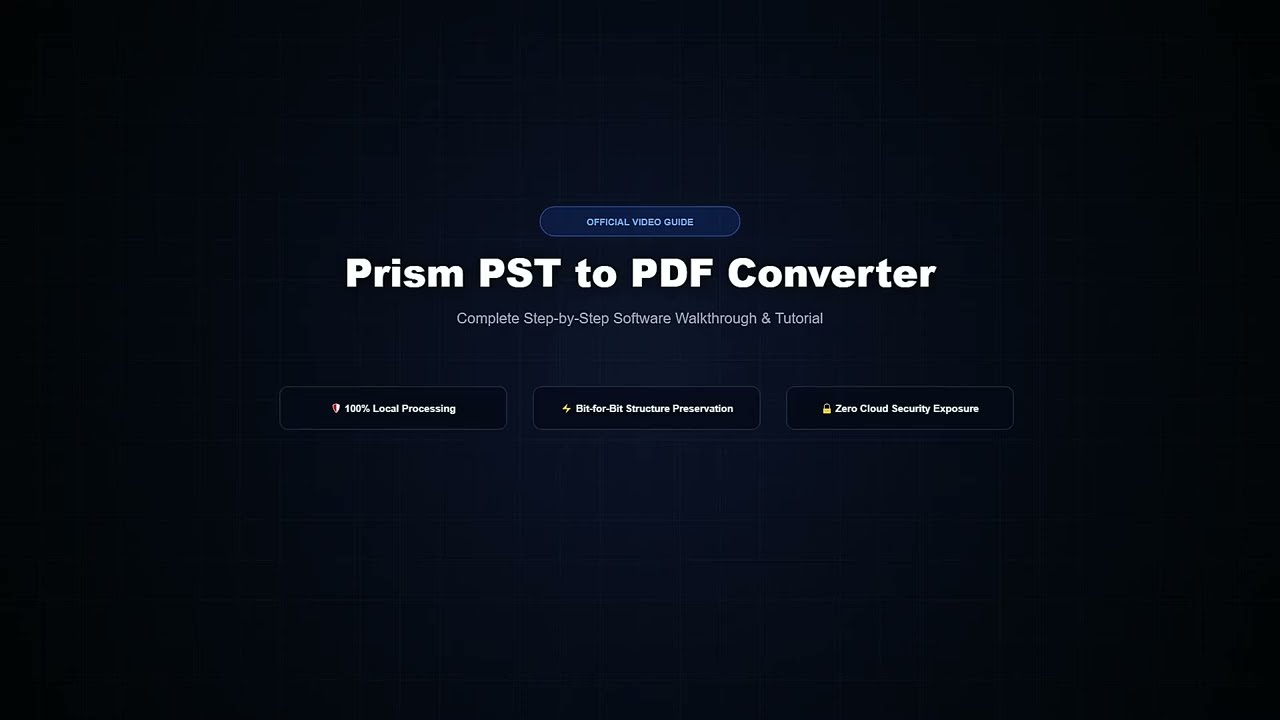 PST to PDF Converter video guide preview