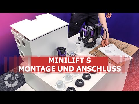 Kleinhebeanlage Minilift S von KESSEL | SHK-TV Montage