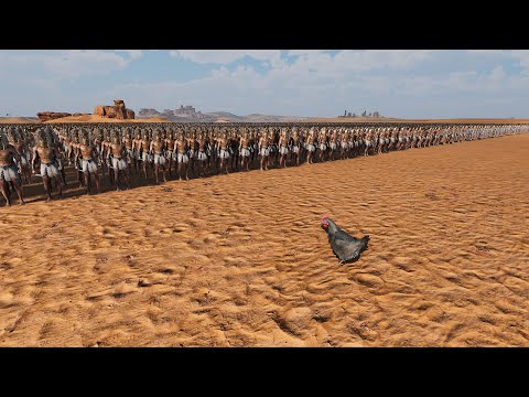 SUPER CHICKEN vs 50,000 EGYPTIAN WARRIORS - Ultimate Epic Battle Simulator 2 | UEBS 2
