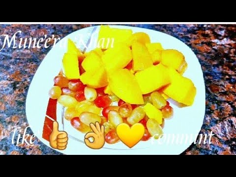 Maisha khan 202 vlog UAE My cute  daughter peeled mango 1st time...