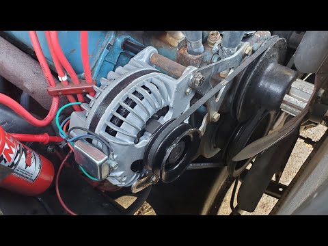 Chrysler Round Back Dual Field Alternator 1 Wire Conversion